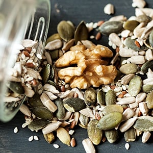 Foods like seeds and nuts are high in selenium, an essential mineral.