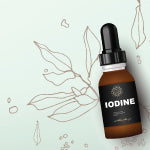 A bottle of iodine. Iodine plays a vital role in our body because it helps support the thyroid gland and the hormone levels.