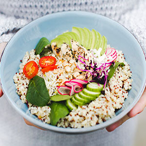 A bowl of healthy foods for more energy.