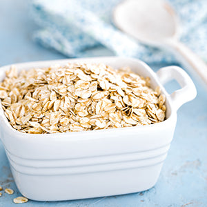 A bowl of oats. Oats are a brain boosting food.