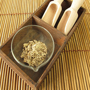 Kava in a glass bowl. This herb provides many health benefits.