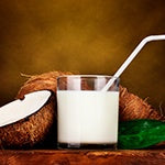 Coconut products are good for a leaky gut because they contain medium chain fatty acids.