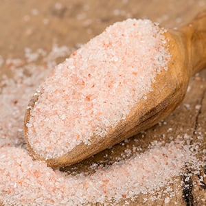 Himalayan crystal salt mixed with warm water is one of the homemade organic pesticides.