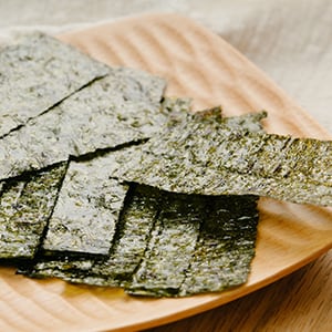 Nori is an excellent source of iodine.