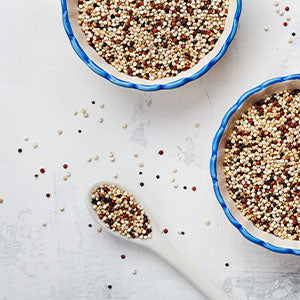 A bowl of quinoa.